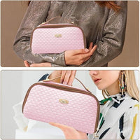 Double Zipper Cosmetics Bag