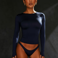 Streetwear Long Sleeve Y2K Crop Tee